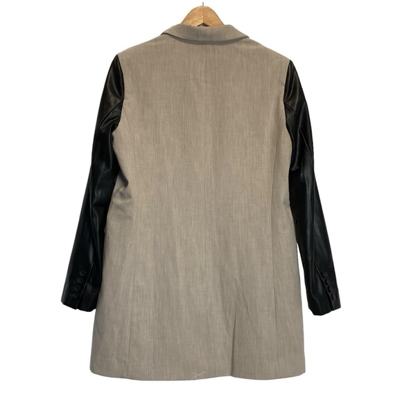 DKNY Mixed Media Tailored Jacket - Picture 7 of 14